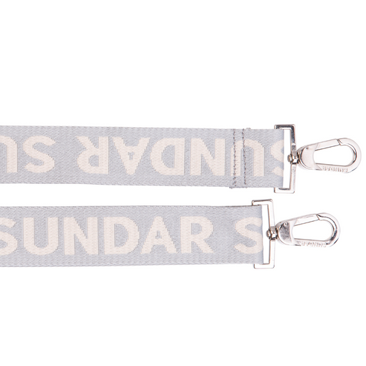 SILVER/IVORY RIBBON ADJUSTABLE STRAP